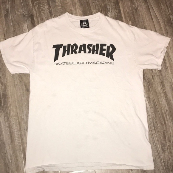 Thrasher Tops - White Thrasher Tee!!